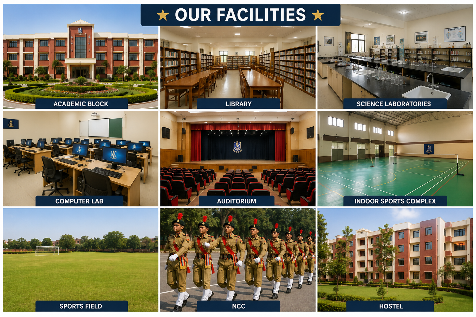 Academic facilities at Sainik School Rewari